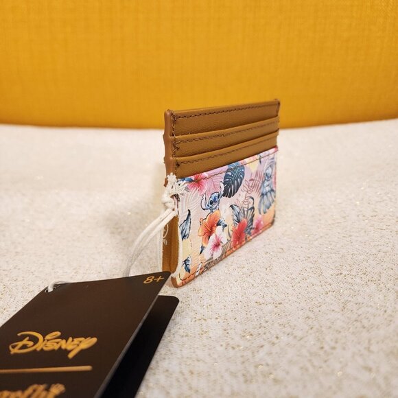 Loungefly Disney Lilo and Stitch Tropical Sunset Floral Cardholder Wallet NEW - Picture 3 of 10